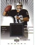 2002 UD Graded Jerseys #G1-RG Rich Gannon - Oakland Raiders (Piece of Authentic Game-Worn Jersey - Serial #'d to 200) (Football Cards)