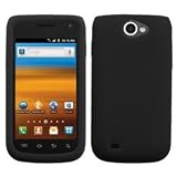 Fosmon Soft Silicone Skin Case for Samsung Exhibit II 4G / SGH-T679 / Ancora - Black