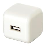 バッファローコクヨサプライ｜BUFFALO USB充電器(ACアダプタ) 1ポートタイプ キューブ型 ホワイト BSIPA01WH
