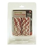 11.5 Gram Red Striped Dice Chips in Retail Package