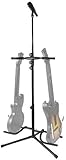 Premium Mic Stand with Dual Guitar Holder