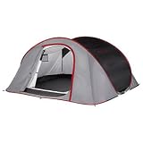 Quechua(ケシュア) 2 SECONDS IIII GREY 4人用 1106364の画像