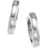 14K White For Hinged Earring Each 14.00 mm