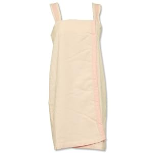 Buy Aegean Gingham Pink Terrycloth Shower Wrap by Aegean