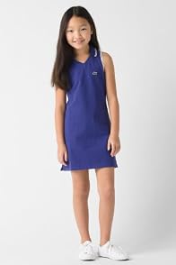 Girl's Sleeveless Super Dry Pique Polo Dress