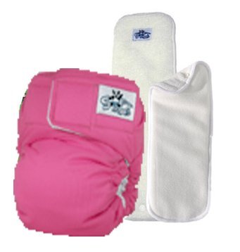SoftBums Omni One Size Cloth Diaper 3 Piece Set (Bubblegum)