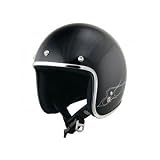 リード工業 LEAD BARTON BC-6  ジェットヘルメット ブラック/ホワイトフレア フリーサイズ 新SG (BC-6 BK/WH-FL)