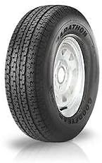 St215/75r14 Goodyear Marathon Radial Tire on 14-5 Galvanized Spoke Wheel