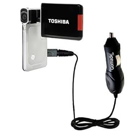 Rapid Car / Auto Charger for the Toshiba Camileo S20 HD Camcorder - uses Gomadic TipExchange Technology