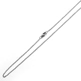 1.2MM Stainless Steel Chain Necklaces Thin Cable Chain ( Available Length 16