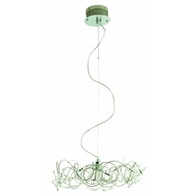Eglo 86904A Figaro, Chrome, 10-Light Pendant Fixture by Eglo