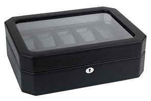 Wolf Designs 4584029 10 Piece Watch Storage Box