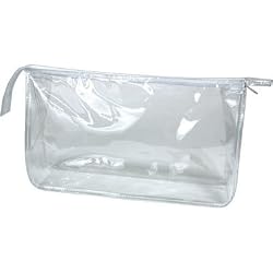 Clear Vinyl Rectangular Travel/Cosmetic Bag