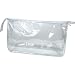 Clear Vinyl Rectangular Travel/Cosmetic Bag