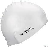 TYR Wrinkle-free Silicon Swim Cap White MS0024