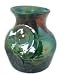 Bright and Shiney Raku Vase with Additive Flower