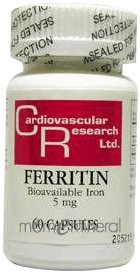 Ferritin Fe 5 mg 60 Capsules by Ecological Formulas