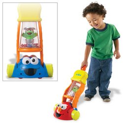 Childrens Toyshop  Toys : Fisher Price Sesame Street 2-In-1 Giggle Vacuum