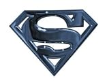  : Chrome Color Die Cut Superman Belt Buckle