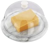 Polished White Cheese Board & Dome