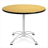 36 Round Lunchroom Table - Oak