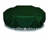 Two Dogs Designs 96 - Inch Square Table and Chairs Cover, Hunter Green - B0015DD63Y