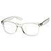 zeroUV - Clear Transparent Translucent Crystal Frame Clear Lens Horn Rimmed Glasses