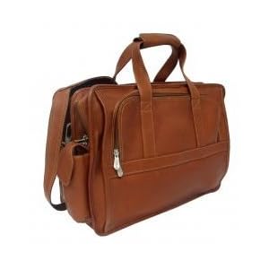 Buy Half-Moon Leather Computer Portfolio - Saddle - by Piel Leather - 2100SDL (Saddle) (12H x 8W x... by Piel Leather, Inc