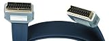 2m High Quality Flat Scart Cable Metal Connectors