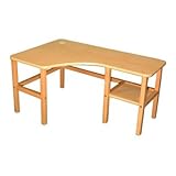 Single Station Desk in Maple Trim Color: Maple