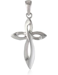 14k Gold Cross 5.8mm Wide Pendant Charm