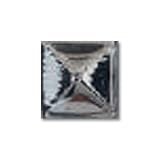 Adex USA Neri Dot Pyramid Silver Ceramic Tile & Stone