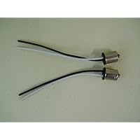 (2) 1156 Wire Plug Adapters For Reverse Lamp Sockets / Covert To 1156 Socket