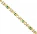 Emerald & Diamond Hugs and Kisses Link Bracelet in 14K Yellow Gold