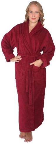 Arus Women's Optimal Style Full Length Thick Shawl Collar Turkish Bathrobe