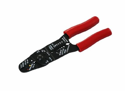 JT&T Products (5003F) - Deluxe Crimping and Stripping Tool with Red Cushion Grip Handle On Sale