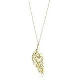gorjana Feather Gold-Tone Large Pendant Neckla