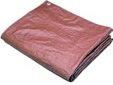 P-Line Brown Poly Tarps 10' x 20'