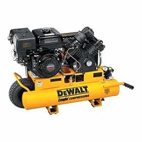 DEWALT D55271 8 Horsepower 8-Gallon Oiled Twin Pontoon Gas Compressor