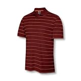 Adidas 2007 Men's ClimaCool Open Triple Stripe Golf Polo Shirt - Pinot / Clementine - 576551