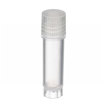 Wheaton W985853 Polypropylene Conical 2mL CryoElite Cryogenic Freestanding Vial, with External Threaded Natural Cap (Case of 1000)