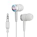 My Pronouns Are He His Him Gender Identity Novelty In-Ear Earbud Headphones - White