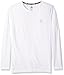 adidas Big Boys' Essential Clima Long Sleeve Tee, White, Medium/10-12
