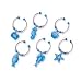 Wine Charm Set of 6 - Washed Design