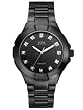 Guess #U12000G1 Men's Black IP WaterPro&reg; Diamond Accent Marker Bracelet Watch