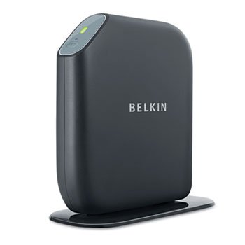 Belkin F7D7302 - Share N300 Wireless N+ Router, 4 LAN/1 USB Ports, 2.4GHz, Black