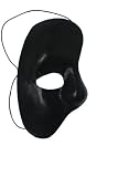 Venetian Half Face Party Wear Phantom Mask in Black Finish
