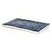 Midwest Quiet Time 23-By-17-Inch Paw Print/Fleece Reversible Pet Bed, Blue