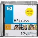 HP CW00016 12x High-Speed Rewritable CD-RW - 5-pack