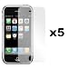 5-Pack Premium Reusable LCD Screen Protector with Lint Cleaning Cloth for Apple iPhone 3G 8GB 16GB [Accessory Export Packaging]